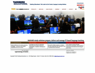 tandbergeducational.com screenshot