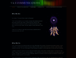 tandecommunications.com screenshot