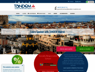 tandem-madrid.com screenshot