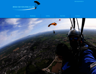 tandemskydive.ie screenshot