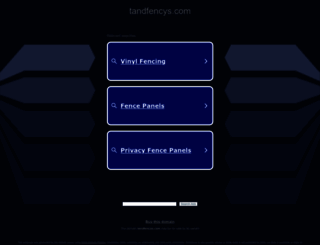 tandfencys.com screenshot