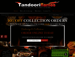 tandooriflames.co.uk screenshot