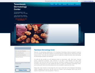 tanenbaumdermatologycenter.com screenshot