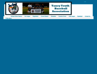 taneybaseball.com screenshot