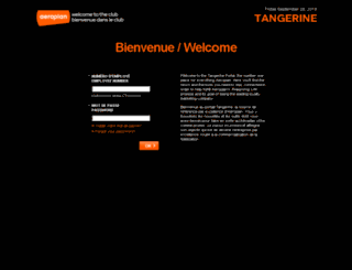 tangerine.aeroplan.com screenshot