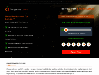 tangerineloans.com screenshot