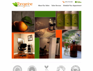 tangerineorganicsalon.com screenshot
