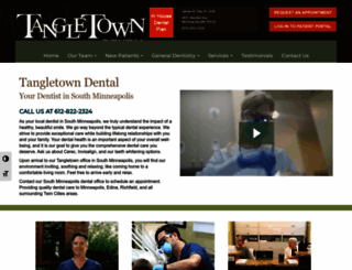 tangletowndental.com screenshot