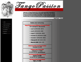 tangopassion.org screenshot