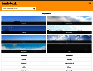 tanietaxi.pl screenshot