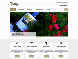 tanisvineyards.com screenshot