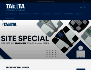 tanita.com screenshot