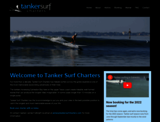 tankersurfcharters.com screenshot