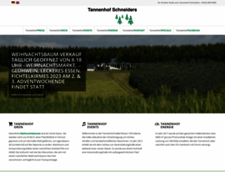 tannenhof-schneiders.de screenshot