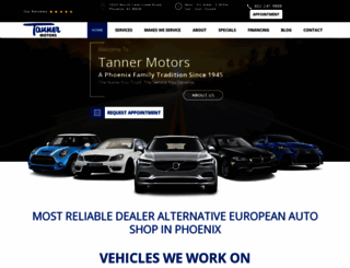 tanner-motors.com screenshot