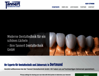 tannert-dental.de screenshot