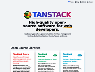 tanstack.com screenshot