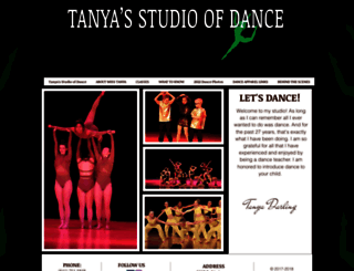 tanyasstudioofdance.com screenshot