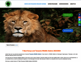 tanzania-wildlife-safaris.com screenshot