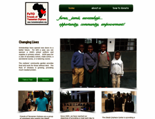 tanzanianorphans.org screenshot