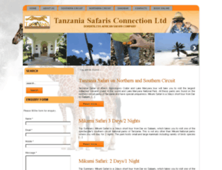 tanzaniasafarisconnection.com screenshot