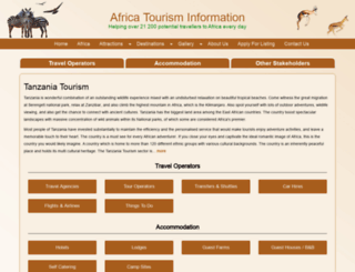 tanzaniatourism.info screenshot