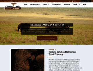 tanzaniatravelcompany.com screenshot