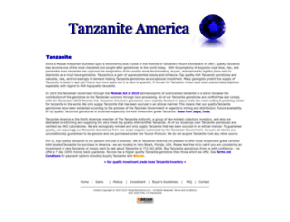 tanzaniteamerica.com screenshot