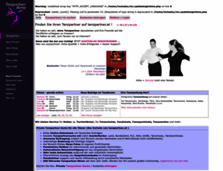 tanzpartner.at screenshot