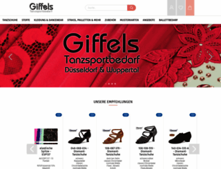 tanzsport-giffels.de screenshot