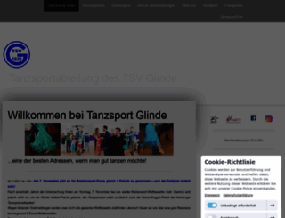 tanzsport-glinde.de screenshot