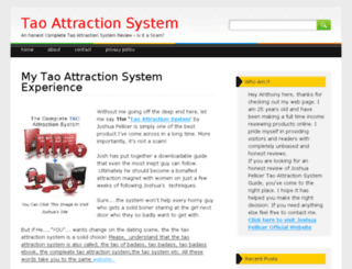 taoattractionsystem.org screenshot