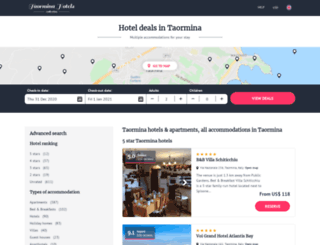 taorminahotelsweb.com screenshot