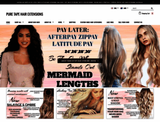 tapehairextensions.net.au screenshot