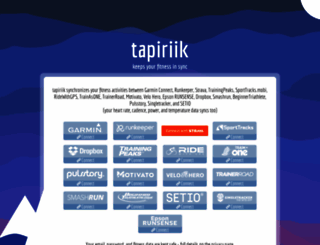 tapiriik.com screenshot