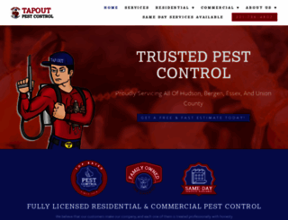 tapoutpestcontrol.com screenshot