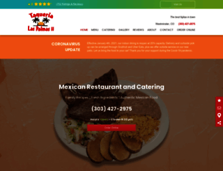 taquerialaspalmasmexicanrestaurant.com screenshot