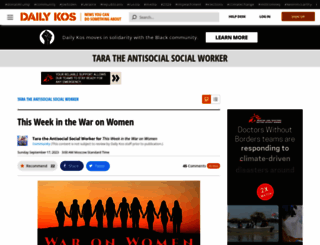 tara-the-antisocial-social-worker.dailykos.com screenshot