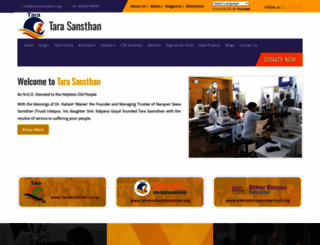 tarasansthan.org screenshot