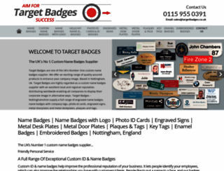 target-badges.co.uk screenshot