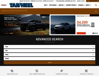 tarheelchevy.com screenshot