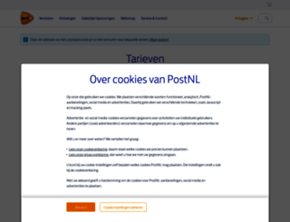 tarievenwijzer.postnl.nl screenshot