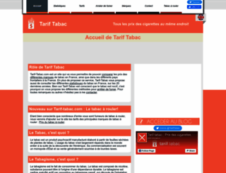 tarif-tabac.com screenshot