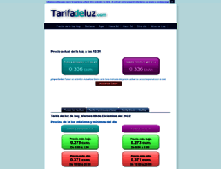 tarifadeluz.com screenshot