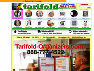 tarifold-organizers.com screenshot