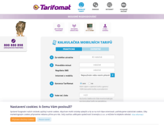 tarifomat.cz screenshot