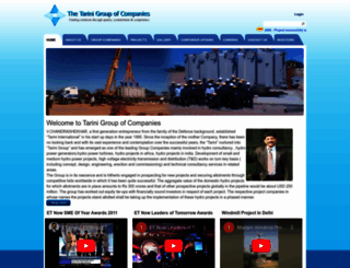 tariniinfra.com screenshot