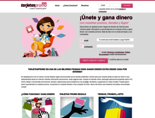 tarjetaspromo.com screenshot