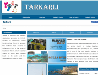 tarkarli.ind.in screenshot