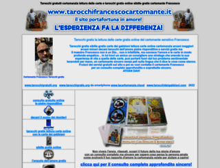 tarocchifrancescocartomante.it screenshot